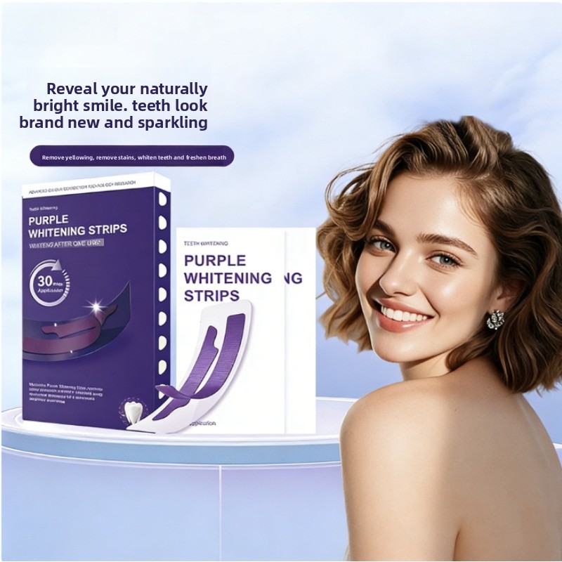 Teeth Whitening Strips - V34 Lila Leuchtende Trockenzahnstreifen - Spezialisiert