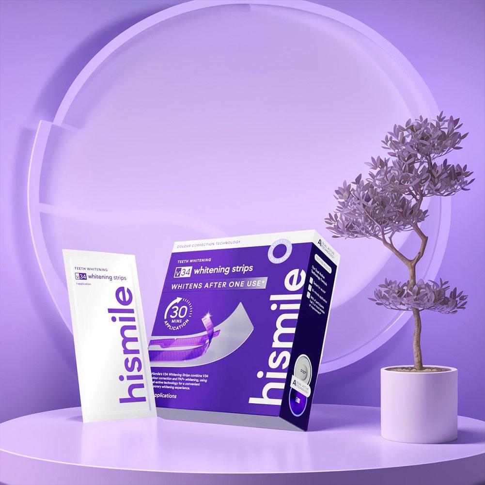 Lila Zahnaufhellungsstreifen f – Teeth Whitening Strips Bewertung und Preis