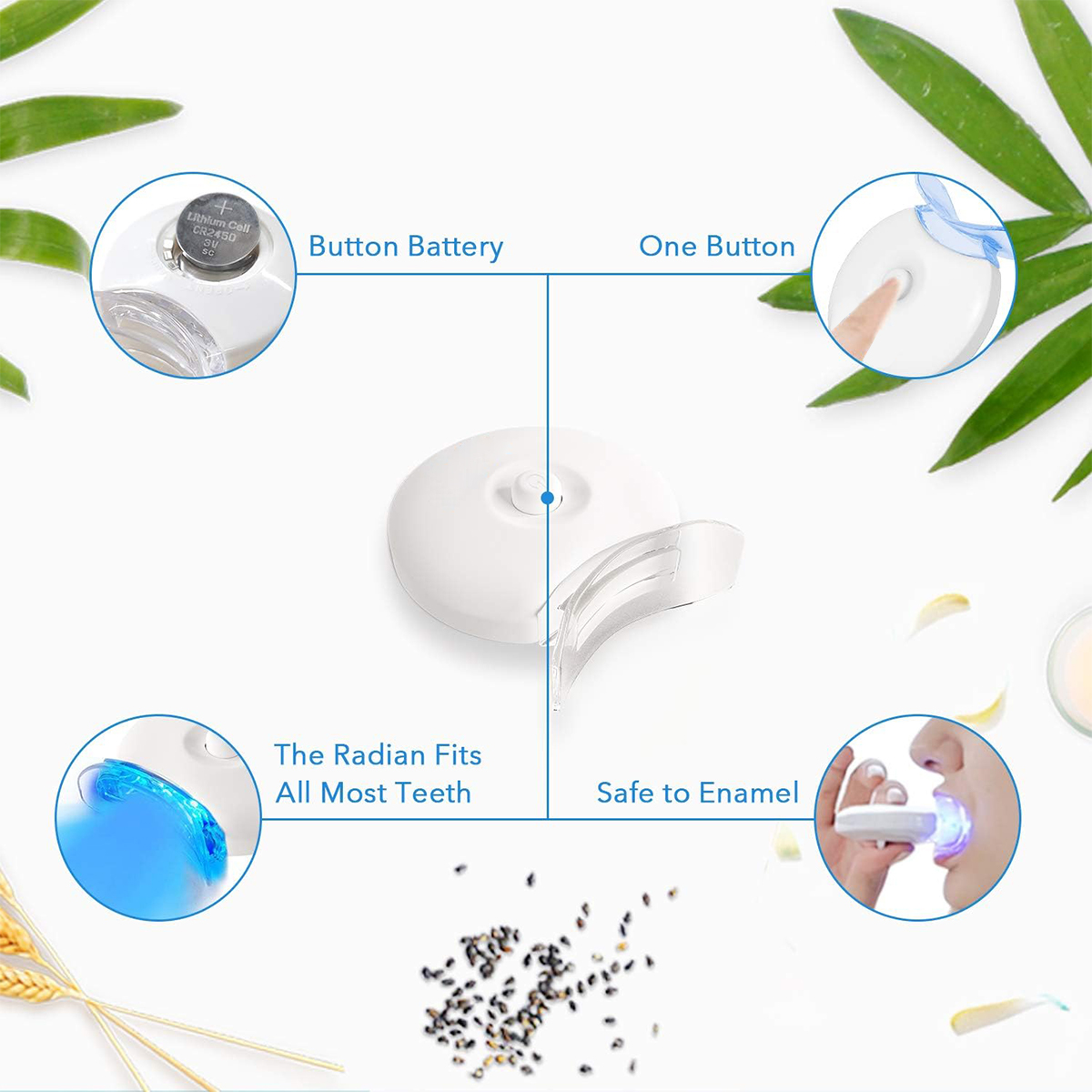 Zahnaufhellungs-Set – 5 x LED- – Teeth Whitening Light Kit Bewertung und Preis