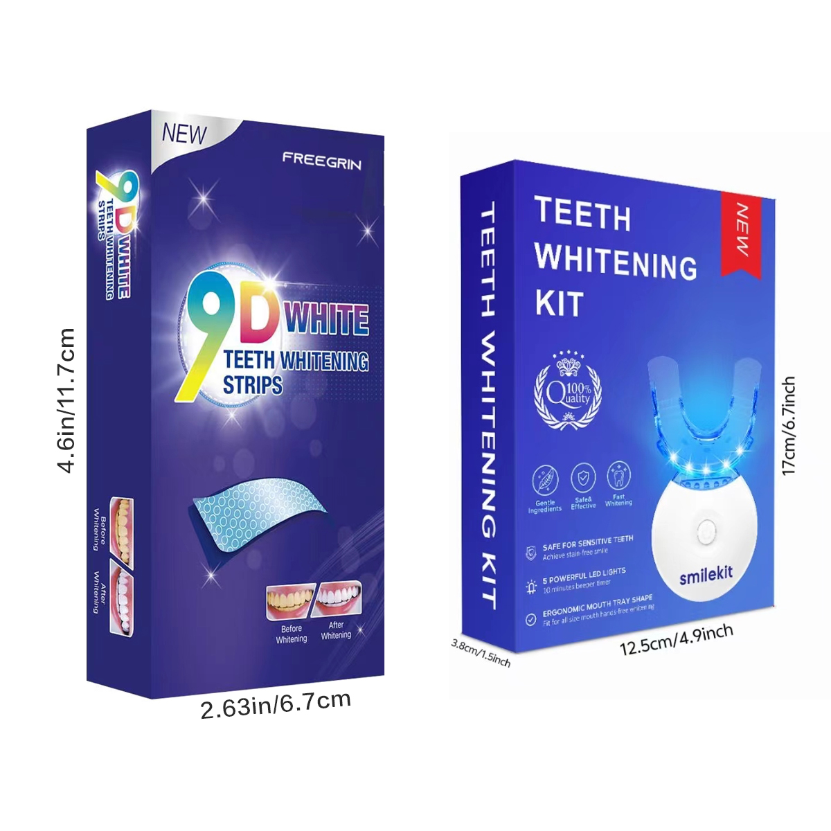 Zahnaufhellungs-Set – 5 x LED- – Teeth Whitening Strips Bewertung und Preis