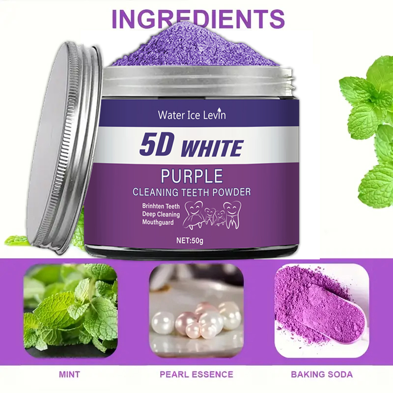 Lila Zahnaufhellungspulver, 50 – Teeth Whitening Zimba Bewertung und Preis
